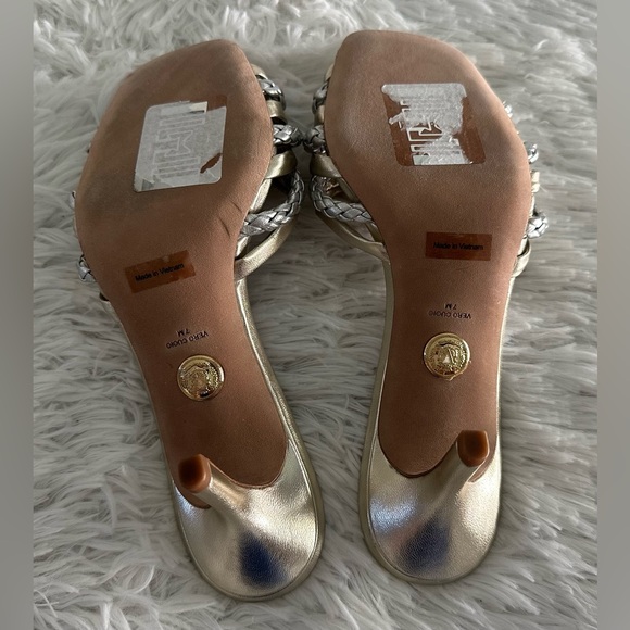 Veronica Beard Women's Misa Knot-Front Heel Sandals Shoes Sz 7‎ - Picture 8 of 10